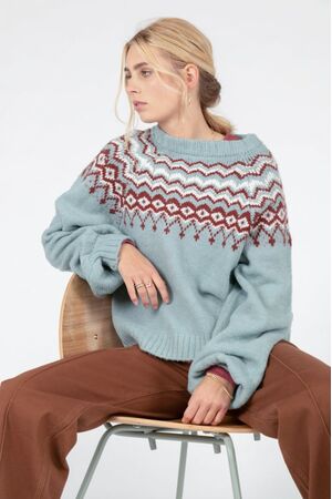 24COLOURS Sweater with a knitted pattern