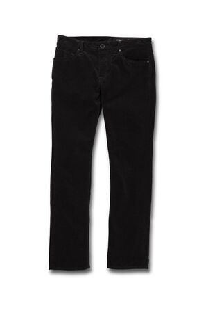 VOLCOM VORTA 5 POCKET CORD PANT - BLACK