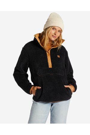 BILLABONG SWITCHBACK MOCK NECK FLEECE - Black Sands