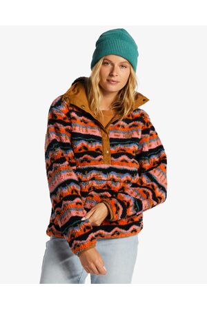 BILLABONG SWITCHBACK MOCK NECK FLEECE - Papaya