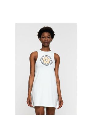 SANTA CRUZ Daisy Ring Dot Dress - Pure Blue