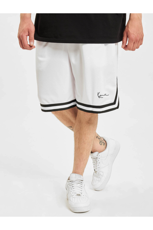 KARL KANI Small Signature Essential Mesh Shorts - White