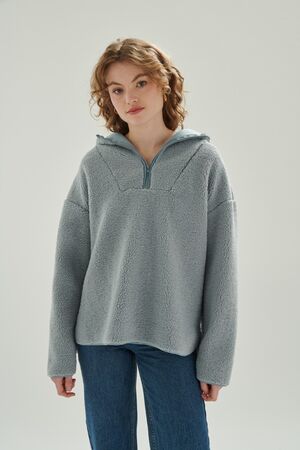 24COLOURS TEDDY SWEATSHIRT - Blue