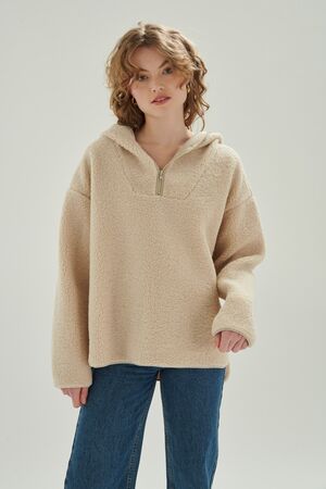 24COLOURS TEDDY SWEATSHIRT - Beige