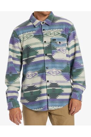 BILLABONG FURNACE FLANNEL SHIRT - Washed Blue