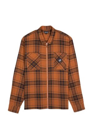 SANTA CRUZ EL JEFE LS SHIRT - Terracotta Check