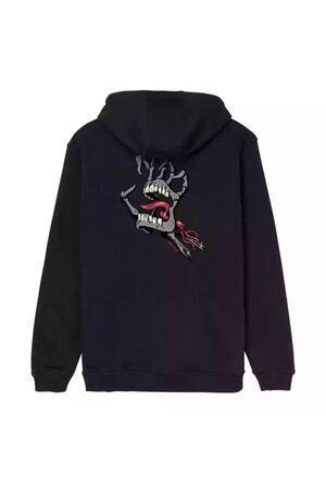 SANTA CRUZ HOOD BONE HAND CRUZ HOOD - Black