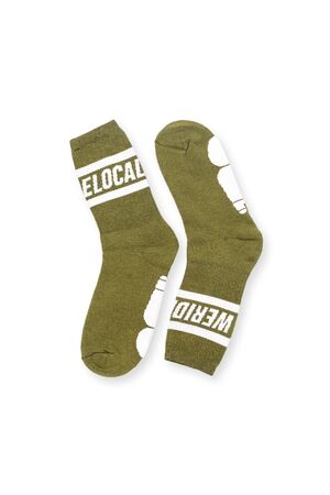 WE RIDE LOCAL STATEMENT SOCKS - Olive