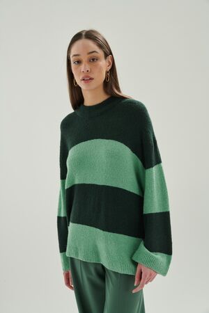 24COLOURS OVERSIZED SWEATER - Green