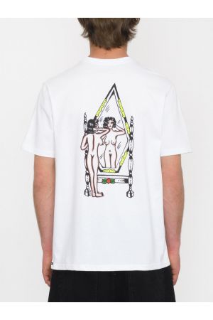 VOLCOM LINTELL MIRROR TEE - White