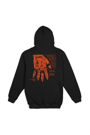 THE DUDES DEAD HAND HOODIE - Black