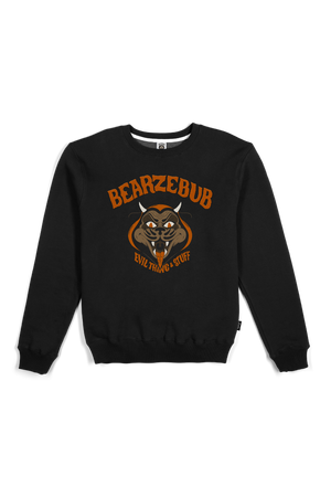 THE DUDES BEARZEBUB SWEATSHIRT - Black