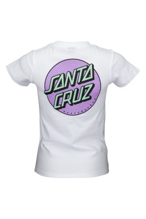 SANTA CRUZ PROCESS DOT TEE - White