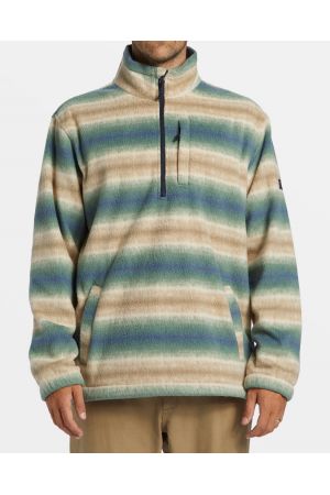 BILLABONG BOUNDARY POLAR FLEECE HALF ZIP PULLOVER - Dune