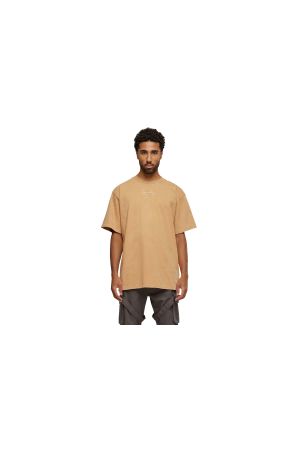 KARL KANI SMALL SIGNATURE DISTRESSED HEAVY JERSEY TEE - Beige