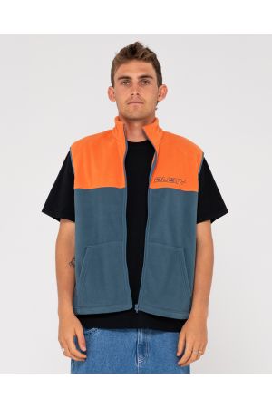 RUSTY TASTY ICE POLAR FLEECE VEST - China Blue