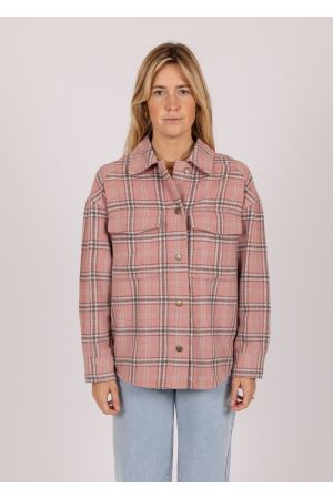 RUSTY DANA PLAID OVER SHIRT - Purple Nights