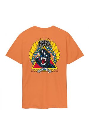 SANTA CRUZ NATAS SCREAMING PANTHER TEE - Orange