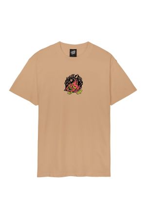 SANTA CRUZ DELFINNO DEVIL MASK TEE - Taupe